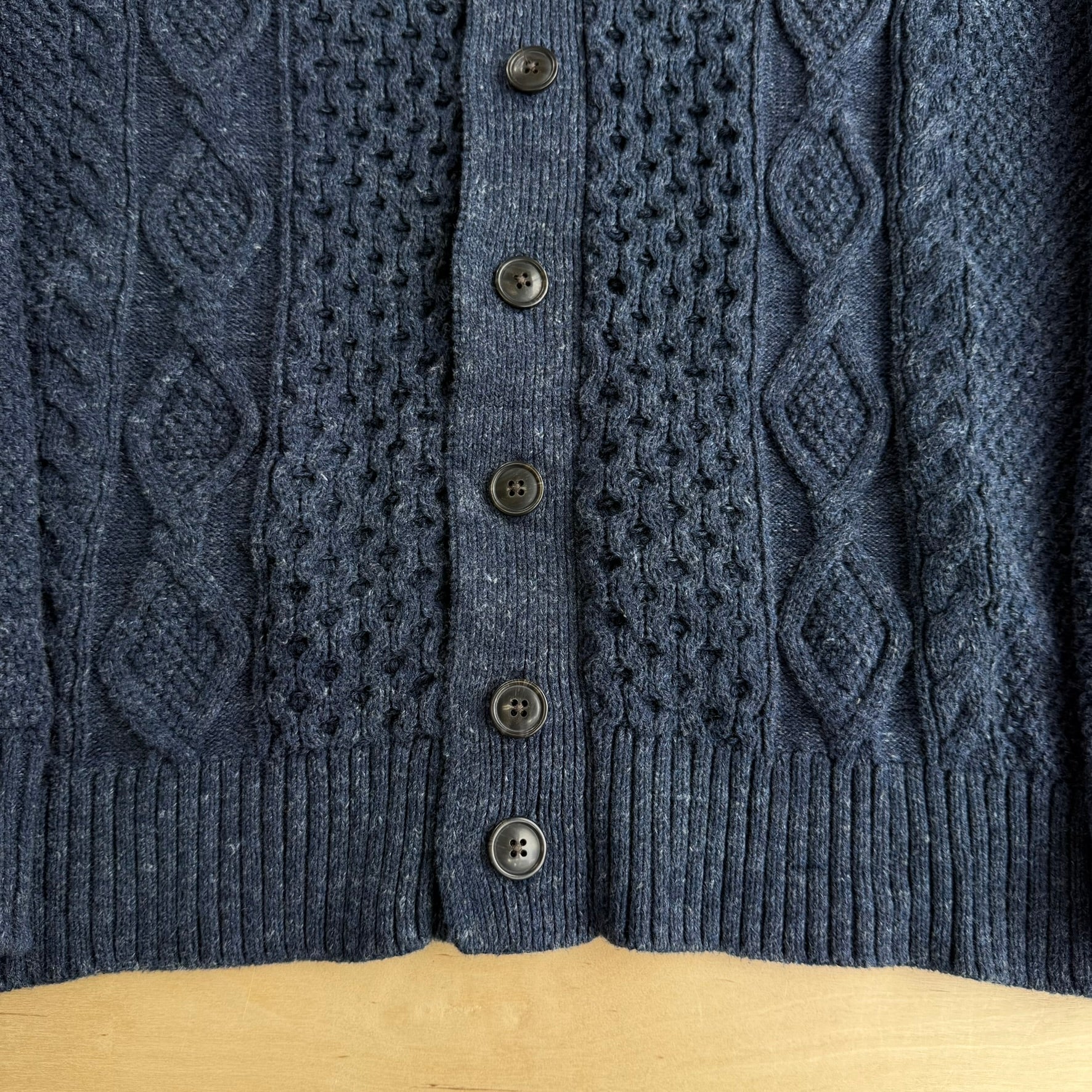 J- Vintage Gap Navy Cardigan Knit Sweater - L