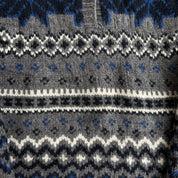 J- Vintage Nuevo Americana Henley Wool Knit Sweater - L