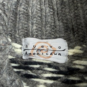 J- Vintage Nuevo Americana Henley Wool Knit Sweater - L
