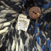 J- Vintage Nuevo Americana Henley Wool Knit Sweater - L