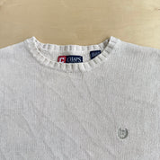 J- Vintage Chaps RL Embroidered Logo Knit Sweater - L