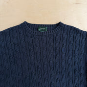J- Vintage Women's Ralph Lauren LRL Embroidered Logo Knit Sweater - L
