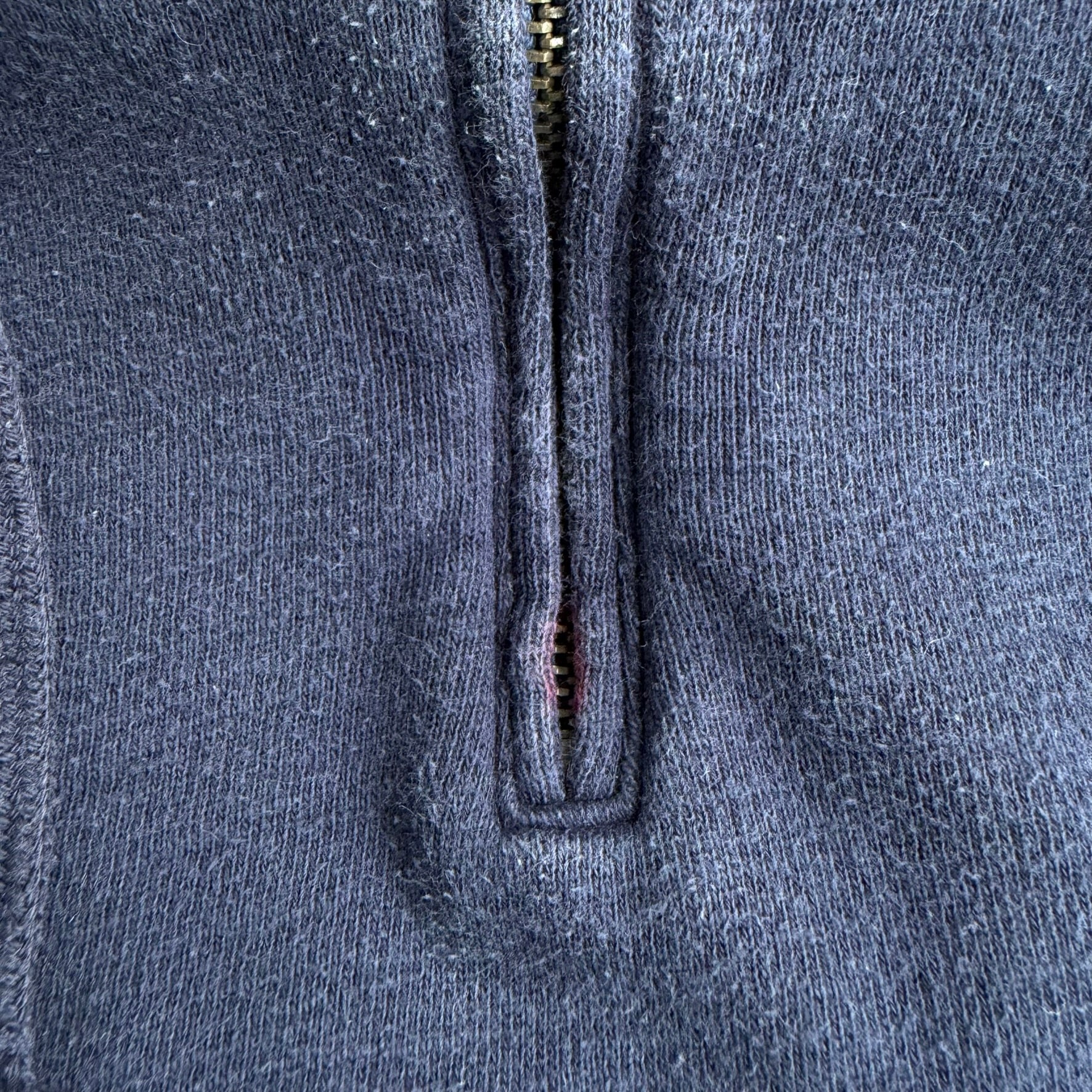 J- Vintage Tommy Hilfiger Embroidered Crest Quarter Zip Hoodie - XL
