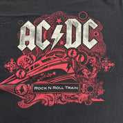J- Vintage '09 AC/DC Black Ice Tour Rock n Roll Train Graphic Tee - XL