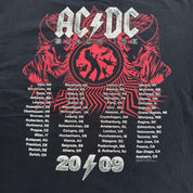 J- Vintage '09 AC/DC Black Ice Tour Rock n Roll Train Graphic Tee - XL