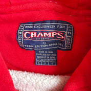 J- Vintage University Of Nebraska Embroidered Text Champ Sports Tag Hoodie - L