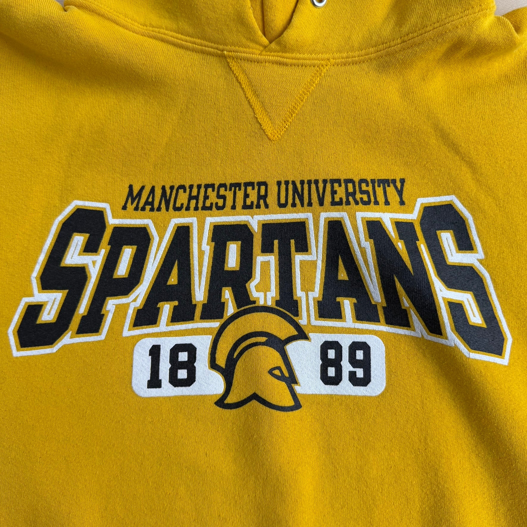 J- Vintage Russell Athletics Manchester University Spartans Hoodie - L