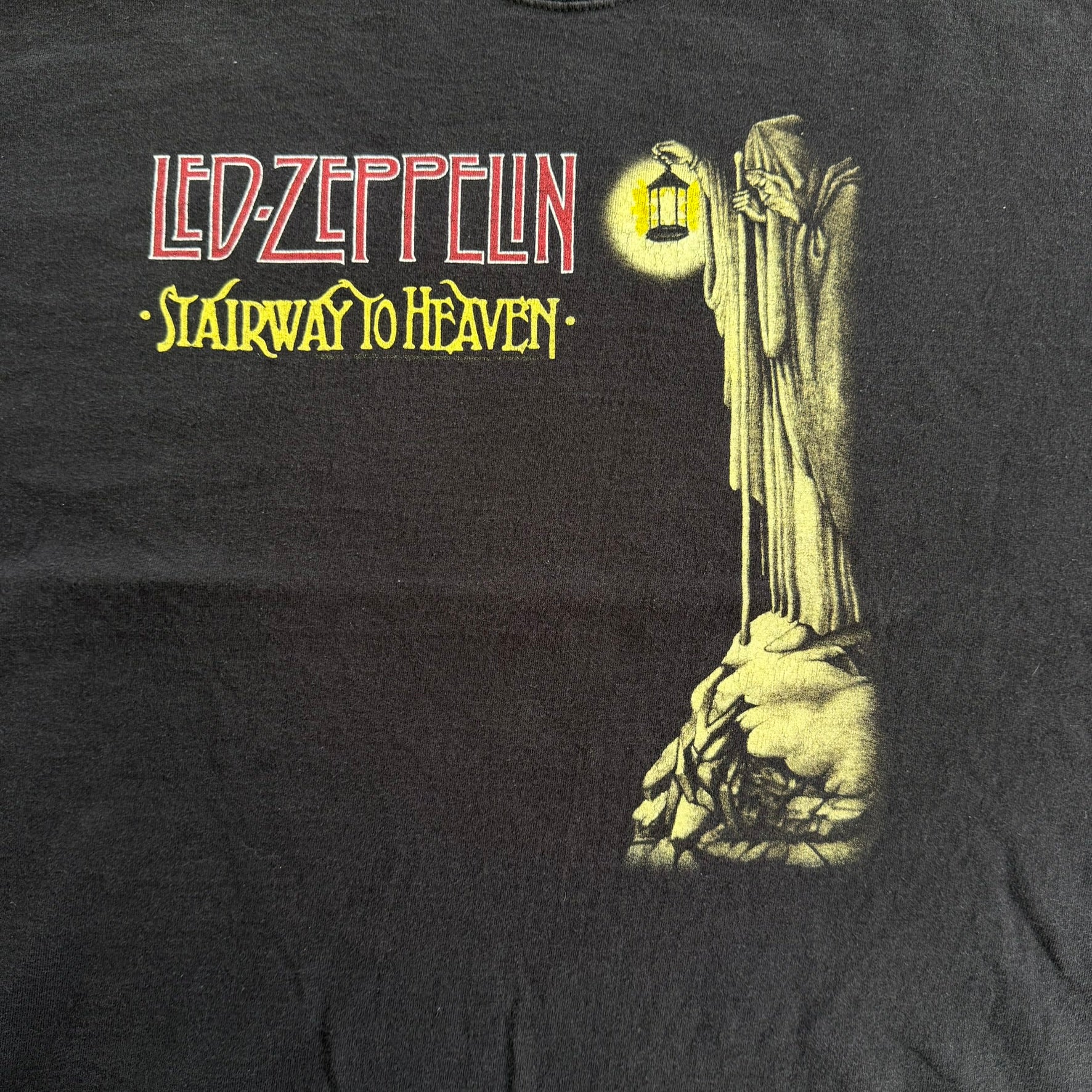 J- Vintage '05 Led Zeppelin Stairway To Heaven Lyrics Text & Graphic Tee - XL