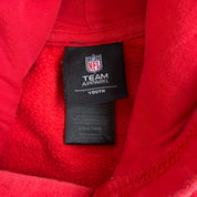 J- Vintage Kansas City Chiefs NFL Embroidered Logo Hoodie - Youth L
