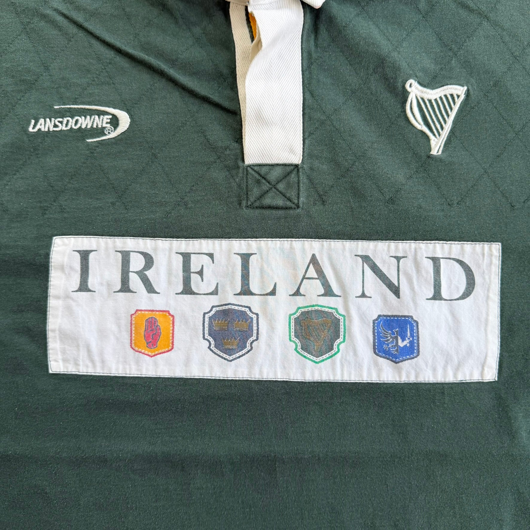 J- Vintage Ireland Lansdowne Short Sleeve Rugby Shirt - L