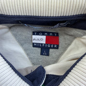 J- Vintage Tommy Hilfiger Embroidered Text Rugby Shirt - L