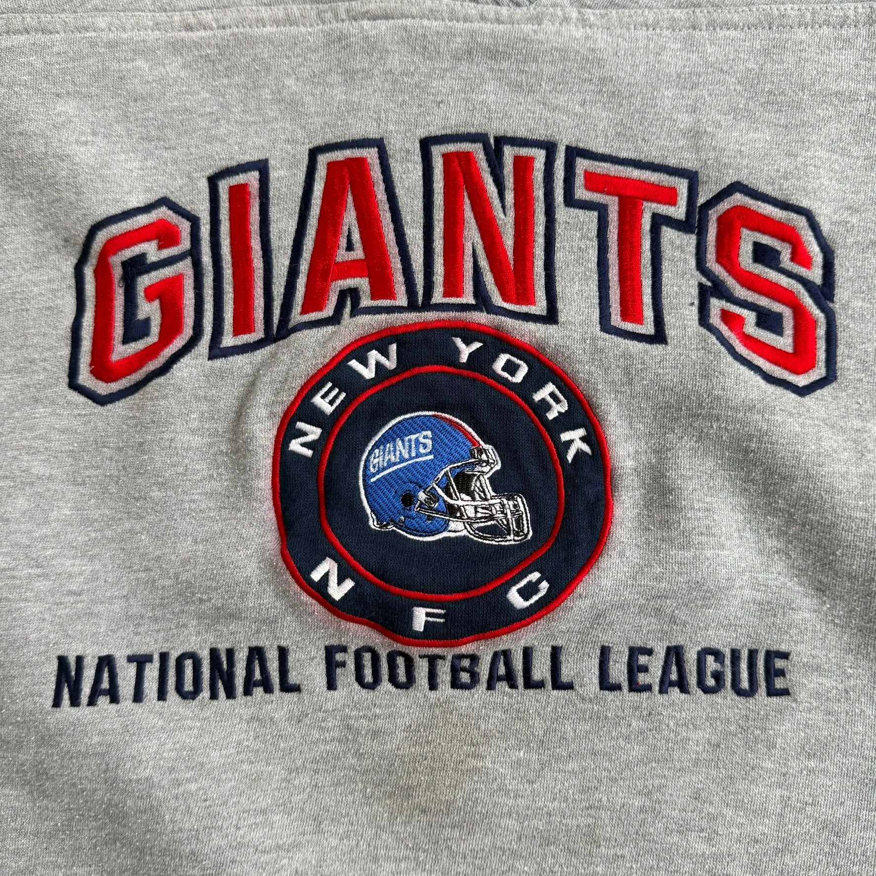 J- Vintage 90s New York Giants NFL Lee Embroidered Logo Crewneck - L