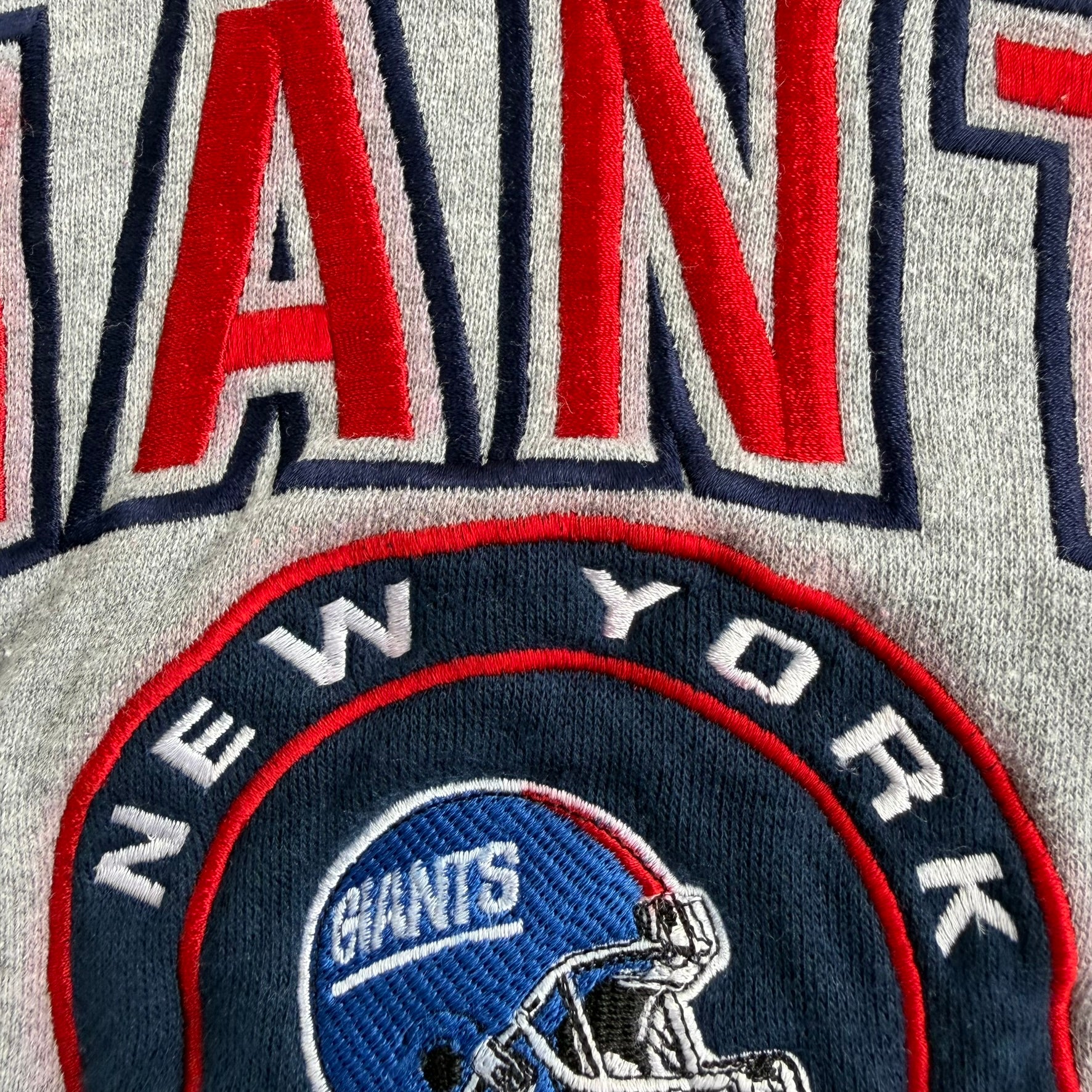 J- Vintage 90s New York Giants NFL Lee Embroidered Logo Crewneck - L