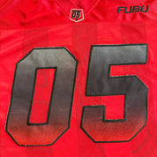 J- Vintage 90s FUBU Sport 05 Red Football Jersey - M