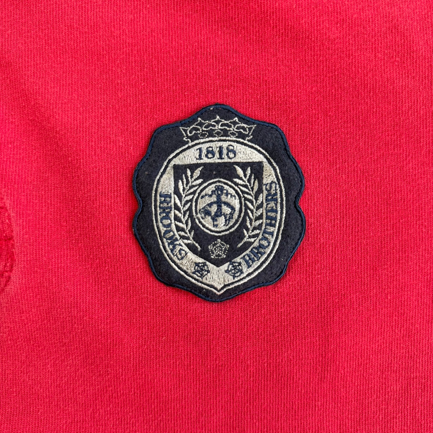 J- Vintage Brooks Brother Embroidered Patch Rugby Shirt - L