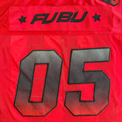 J- Vintage 90s FUBU Sport 05 Red Football Jersey - M