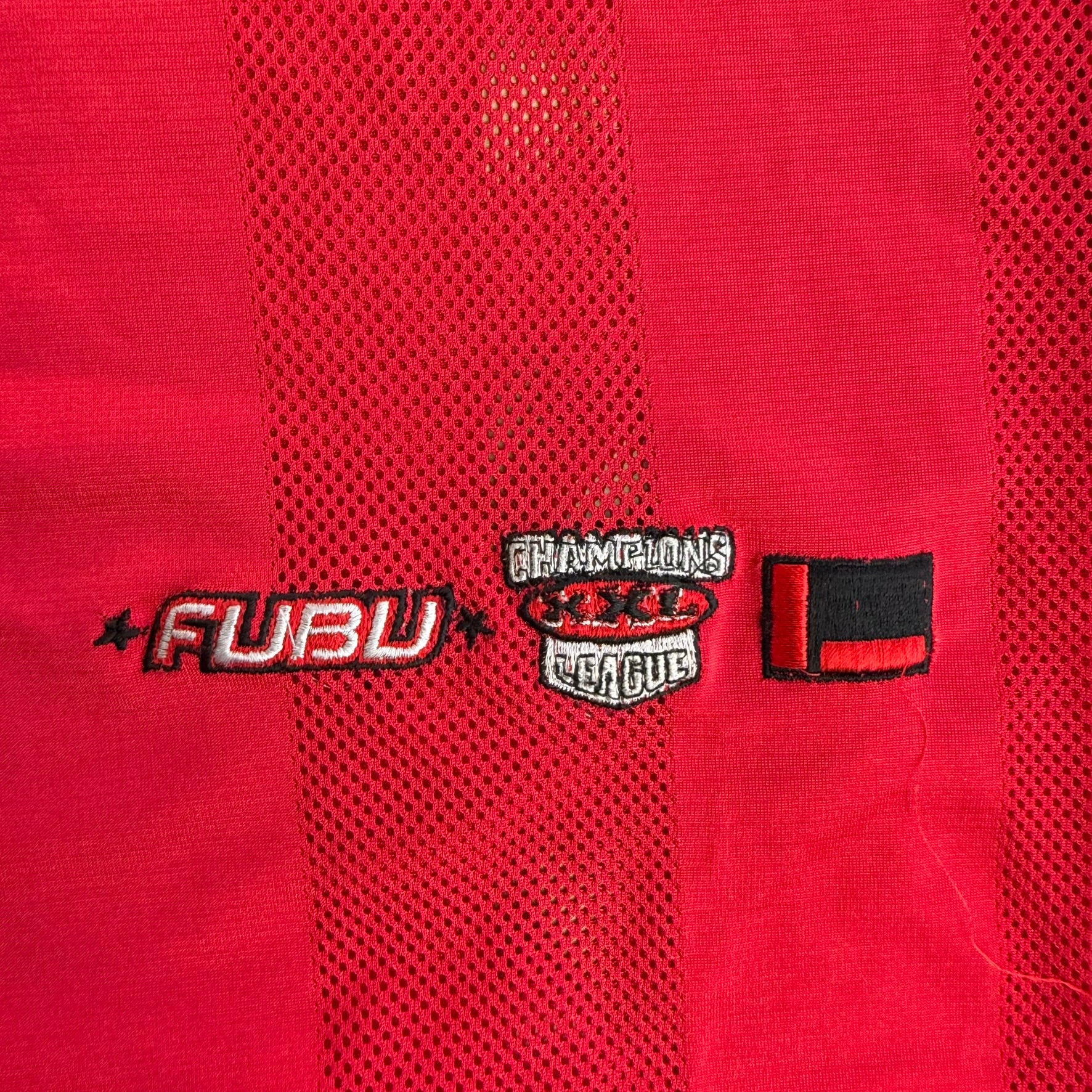 J- Vintage 90s FUBU Sport 05 Red Football Jersey - M