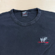 J- Vintage '01 WWE Embroidered Logo Ribbed Knit Tee - 2XL