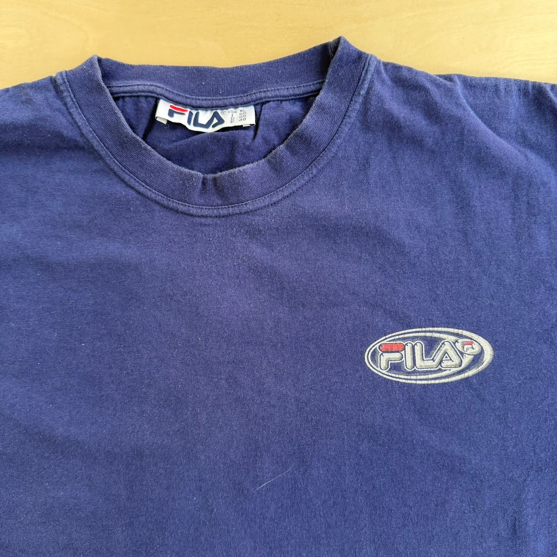 J- Vintage Y2K Fila Logo Graphic Tee - XL