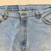 J- Vintage Levi's Orange Tab 565 Made In USA Wide Leg Baggy Jorts - 36 waist 10.5 inseam