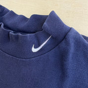 J- Vintage Nike Embroidered Swoosh Made In USA Turtle Neck Style Long Sleeve Tee - XL