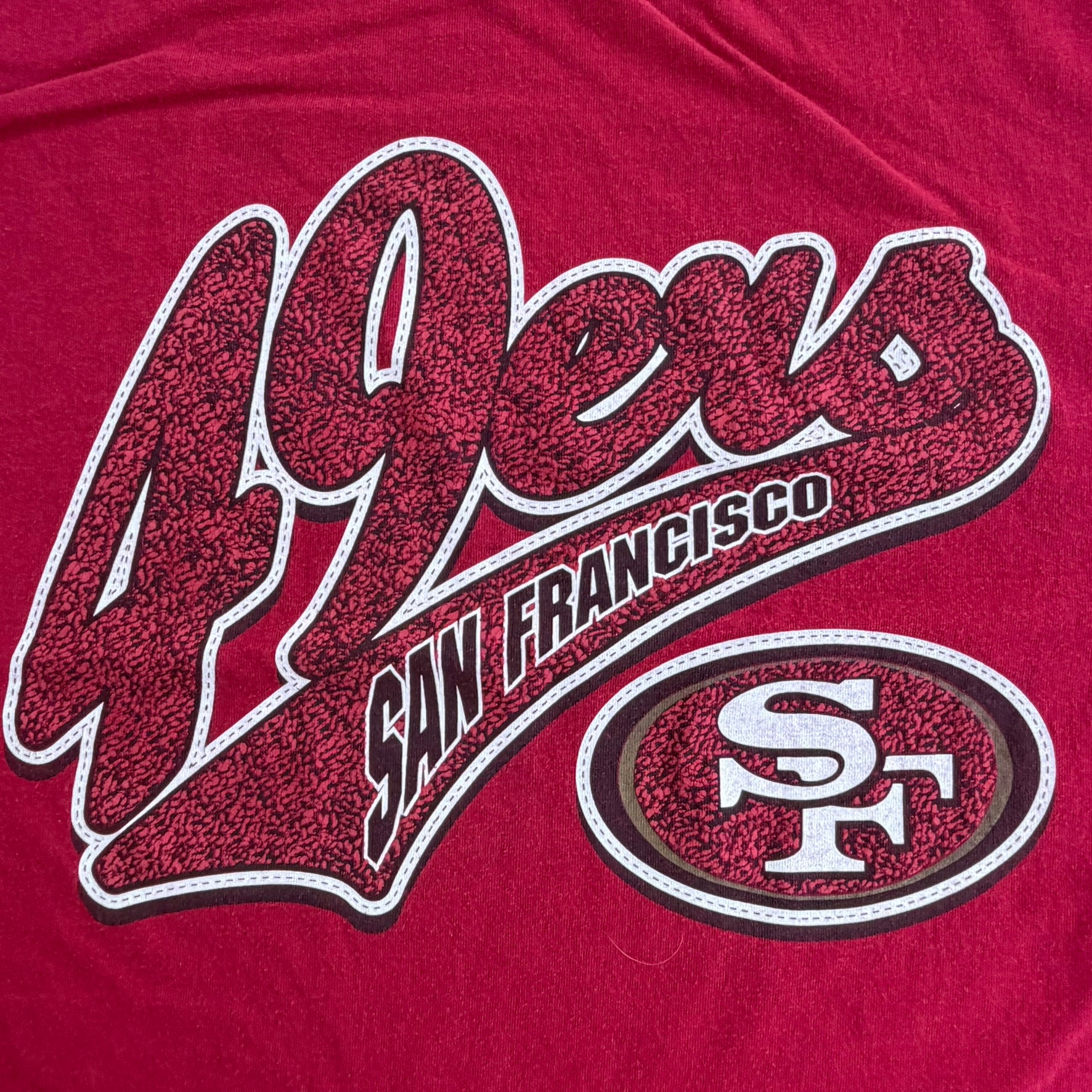 J- Vintage San Francisco 49ers NFL Logo 7 Graphic Logo Tee - XL