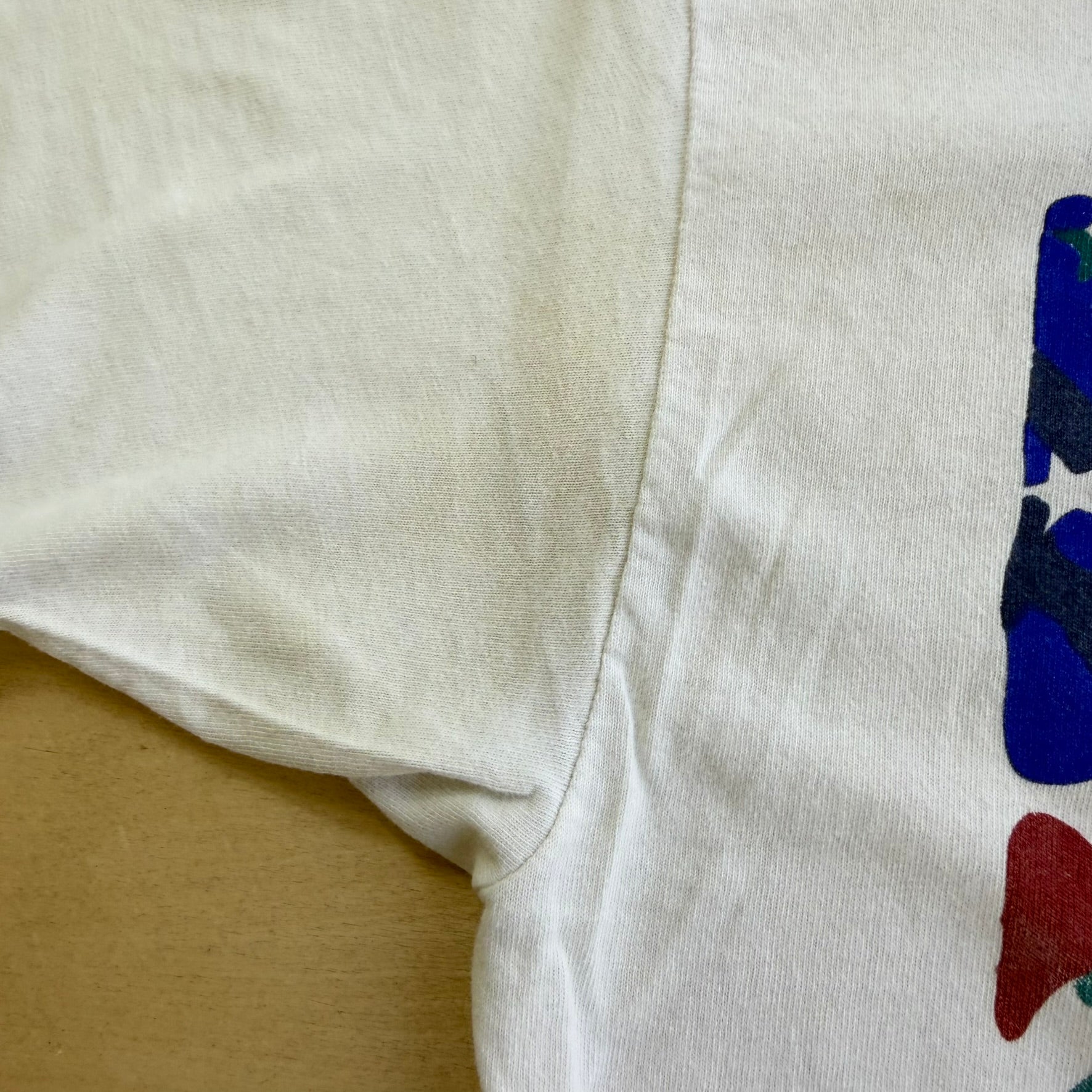J- Vintage USA Olympic Committee Flag Graphic Made In USA Single Stitch Tee - XL