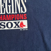 J- Vintage '04 Boston Red Sox MLB Nike World Series Champions Text & Logo Tee - XL