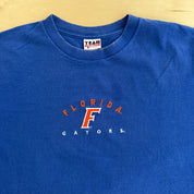 J- Vintage University Of Florida Gators Embroidered Text & Logo Graphic Made In USA Tee - 2XL