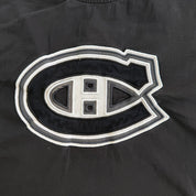 J- Vintage Montreal Canadiens NHL Embroidered Blacked Out Logo Graphic Tee - XL