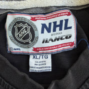 J- Vintage Montreal Canadiens NHL Embroidered Blacked Out Logo Graphic Tee - XL
