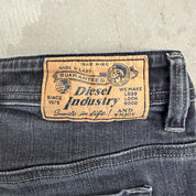 J- Vintage Diesel Viker Made In USA Regular Straight Fit Black Jeans - 30x30