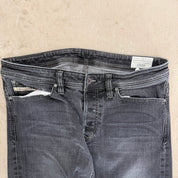 J- Vintage Diesel Viker Made In USA Regular Straight Fit Black Jeans - 30x30