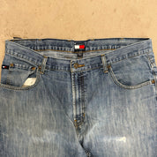J- Vintage Tommy Hilfiger Baggy Jeans - 38x32
