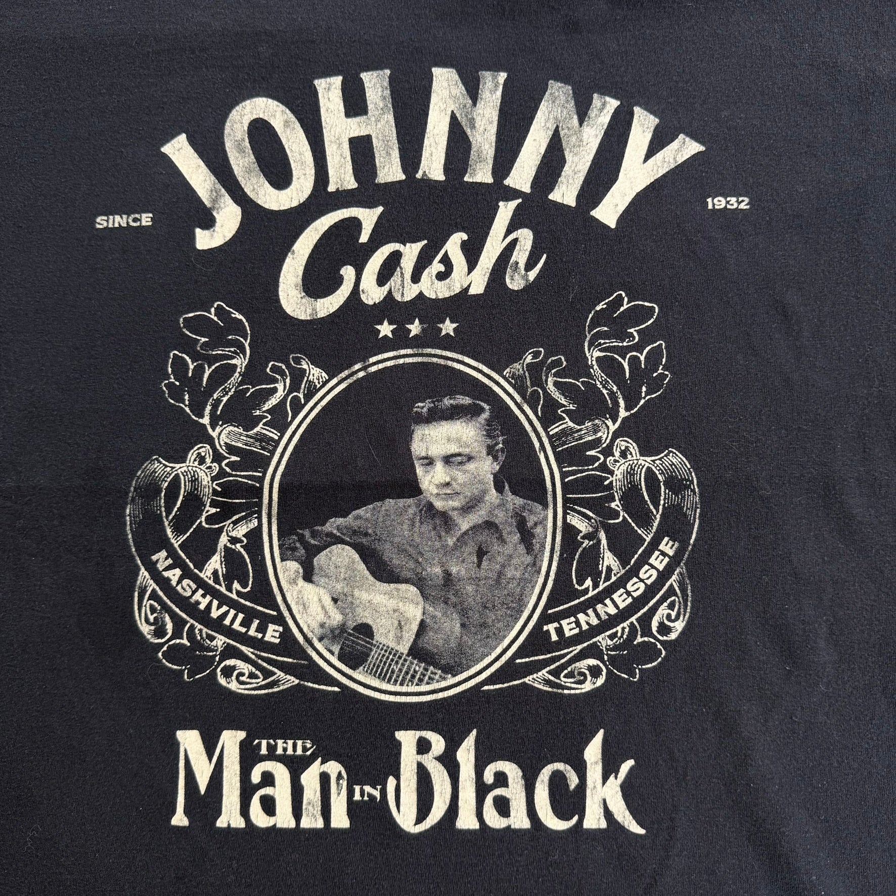 J- Vintage Johnny Cash The Man In Black Graphic Tee - XL