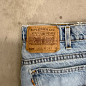 J- Vintage Levi's 560 Orange Tab Made In USA Loose Fit Tapered Legs Jeans - 33x34
