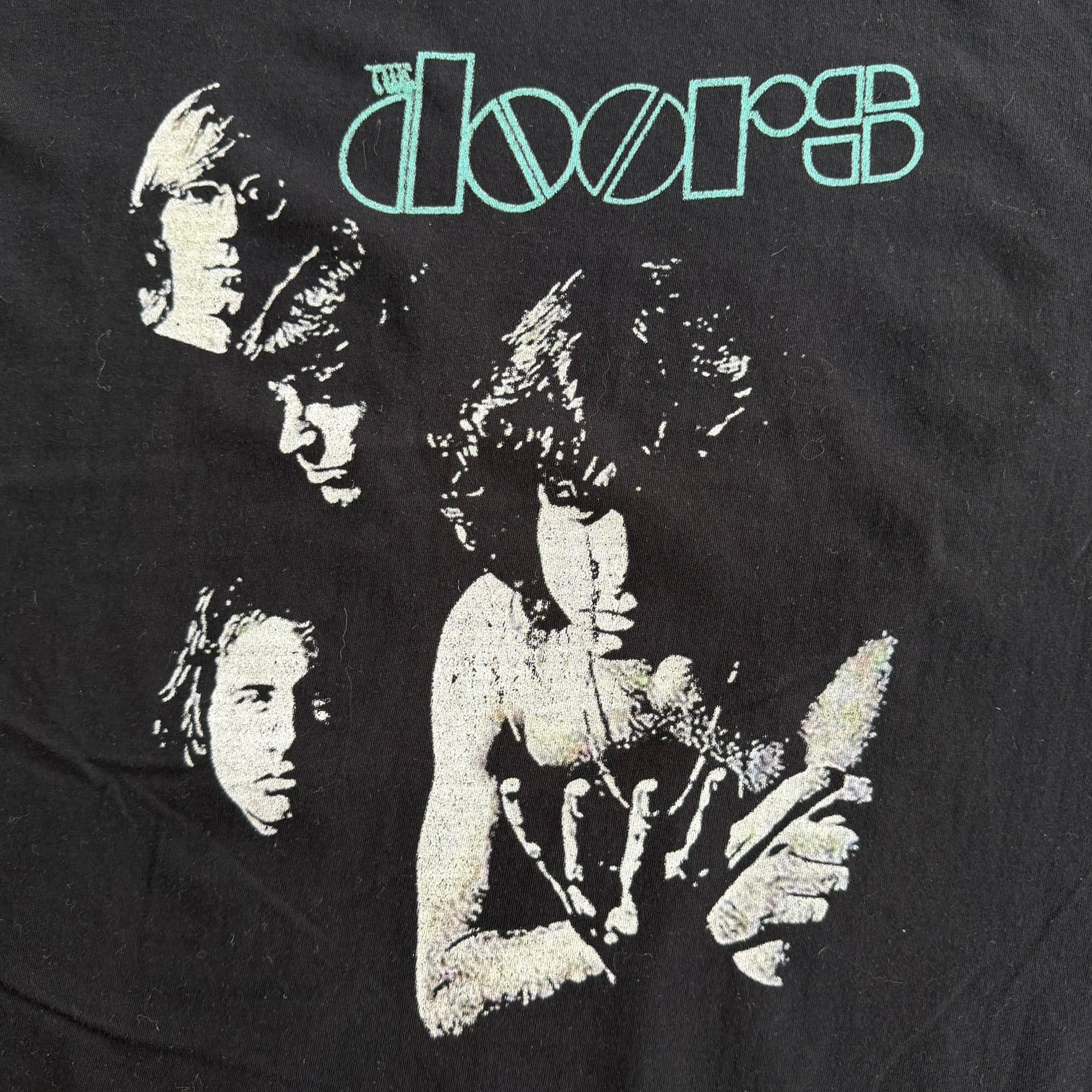 J- Vintage The Doors Logo & Picture Graphic Tee - XL