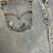 J- Vintage Levi's 560 Orange Tab Made In USA Loose Fit Tapered Legs Jeans - 33x34