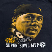 J- Vintage Pittsburgh Steelers NFL Hines Ward Super Bowl 40 MVP Picture Graphic Tee - 2XL