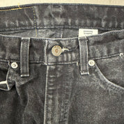 J- Vintage Levi's 505 Orange Tab Made In USA Straight Leg Black Jeans - 31x30