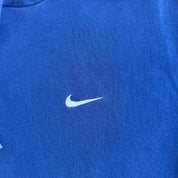 J- Vintage Nike Embroidered Swoosh Made In Canada Blue Hoodie - M