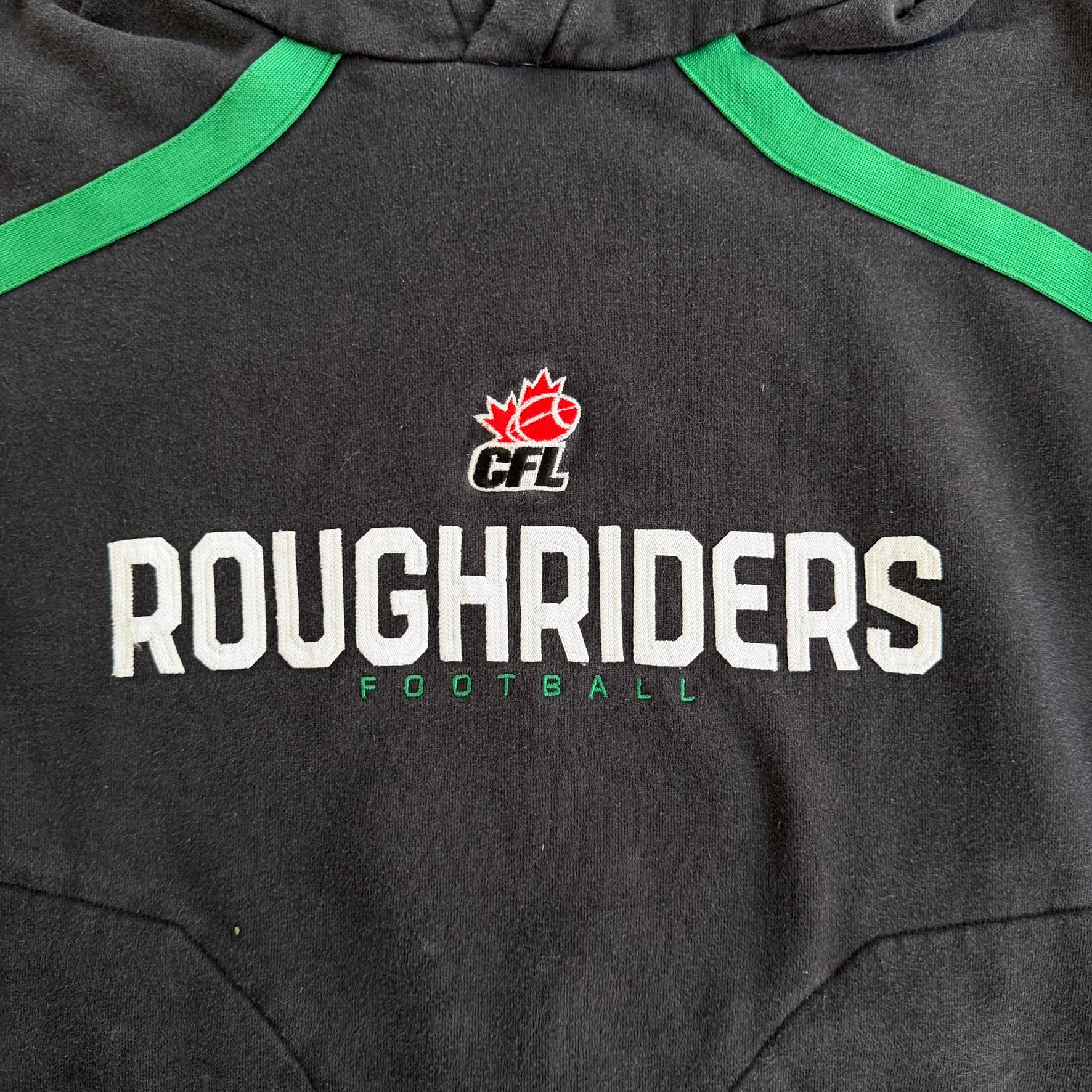 J- Vintage Saskatchewan CFL Reebok Embroidered Text Hoodie - L