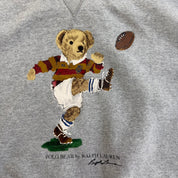 J- Vintage Polo RL Polo Bear Rugby Graphic Hoodie - 2XL