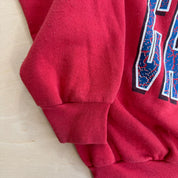 J- Vintage '92 Montreal Canadiens NHL Logo & Text Graphic Hoodie - L