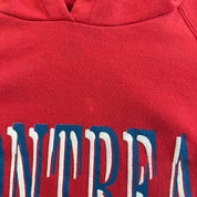 J- Vintage '92 Montreal Canadiens NHL Logo & Text Graphic Hoodie - L
