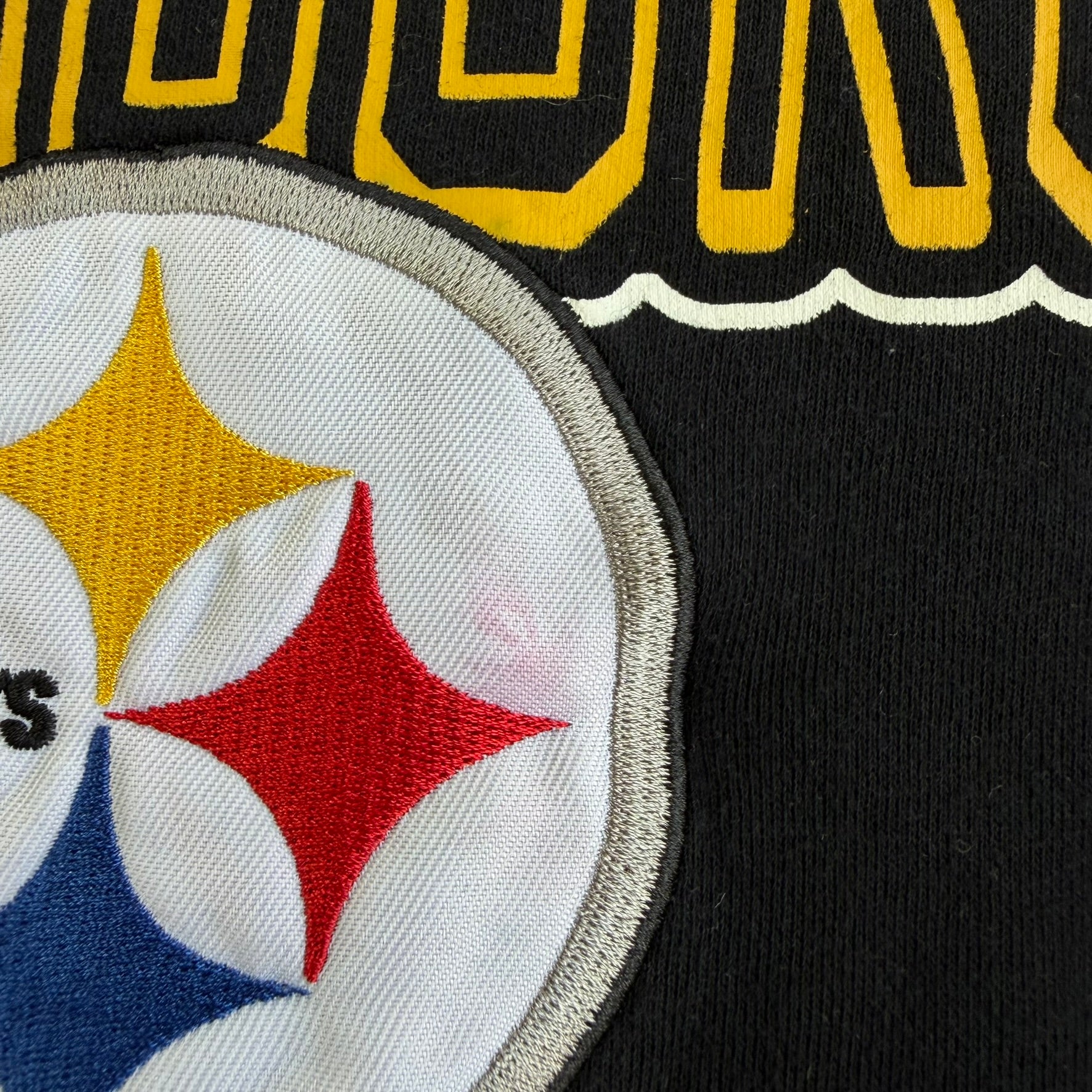J- Vintage Pittsburgh Steelers NFL Starter Embroidered Logo Crewneck - L