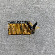 J- Vintage 90s Cape Breton Screaming Eagle Junior Hockey League Starter Made In Canada Embroidered Logo Crewneck - L