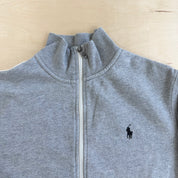 J- Vintage 90s Polo RL Embroidered Logo Sweatshirt Track Jacket - M