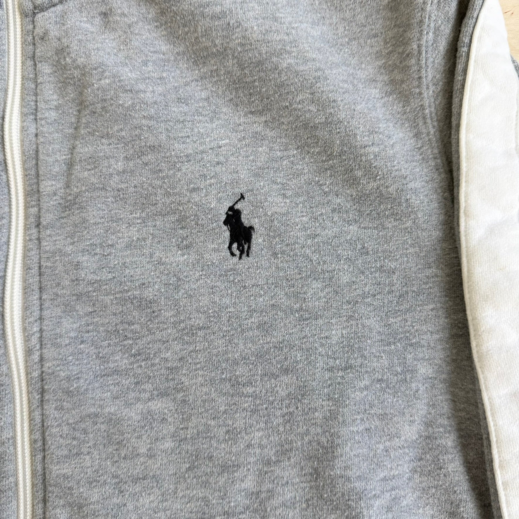 J- Vintage 90s Polo RL Embroidered Logo Sweatshirt Track Jacket - M