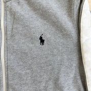 J- Vintage 90s Polo RL Embroidered Logo Sweatshirt Track Jacket - M